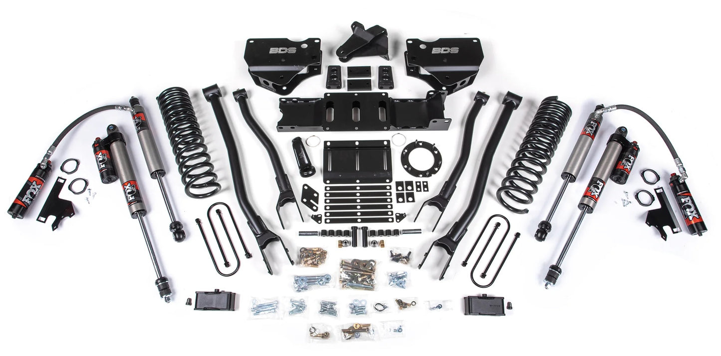 BDS 19-24 RAM 3500 4WD,DIESEL,OVERLOAD,4" LIFT,2",4-LINK,6-BOLT,FOX 2.5 SHOCKS