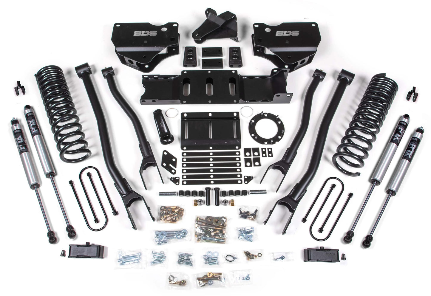 BDS 19-24 RAM 3500 4WD,DIESEL,OVERLOAD,4" LIFT,2",4-LINK,6-BOLT,FOX 2.0 SHOCKS