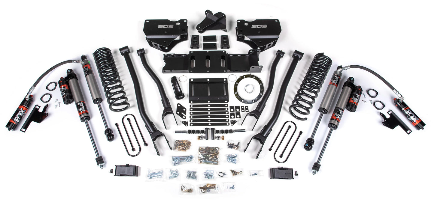 BDS 19-24 RAM 3500 GAS,4WD,4" LIFT,4-LINK,2" BLOCK,OVERLOAD,6-BOLT,FOX 2.5 SHOCK