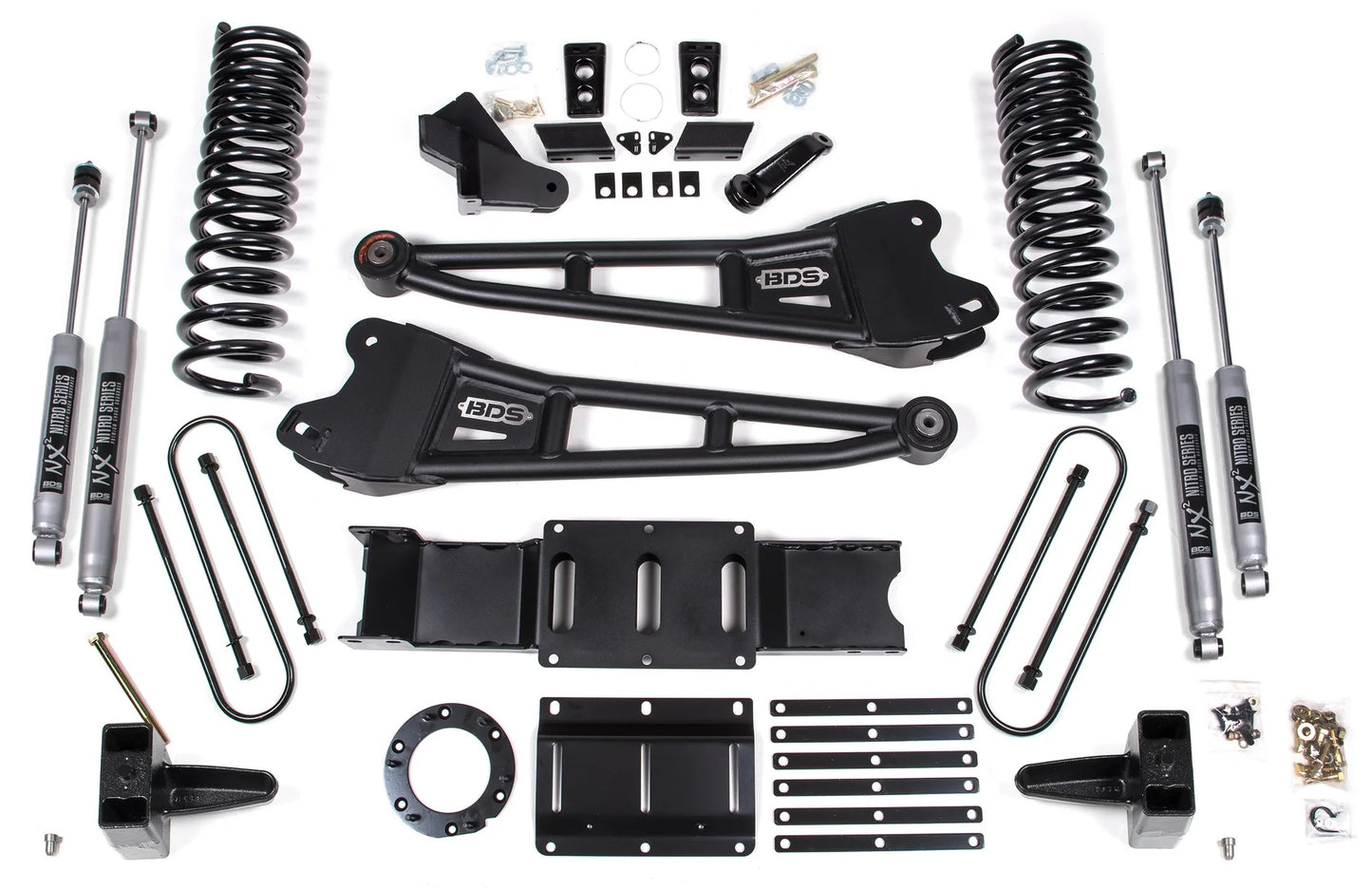 BDS 19-24 RAM 3500 DIESEL,4WD,6" RADIUS LIFT,5" BLOCK,OVERLOAD,6-BOLT,NITRO