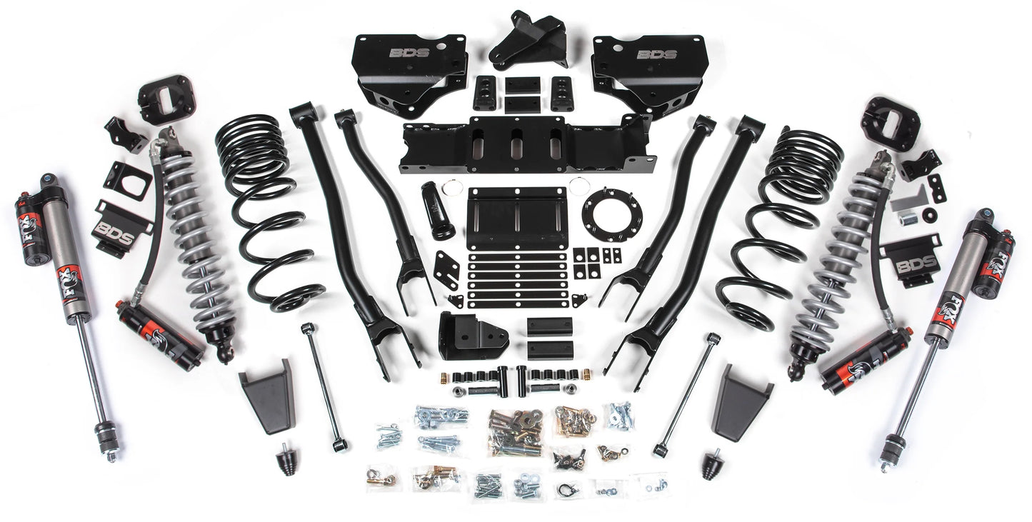 BDS 2019-2024 RAM 2500 DIESEL,4WD,6" LIFT,4-LINK,RUBBER BUMP,FOX 2.5 COILOVERS