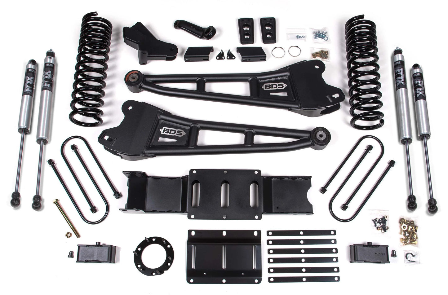 BDS 19-24 RAM 3500 DIESEL 4WD,4" RADIUS LIFT,2" BLOCK,OVERLOAD,6-BOLT,FOX 2.0