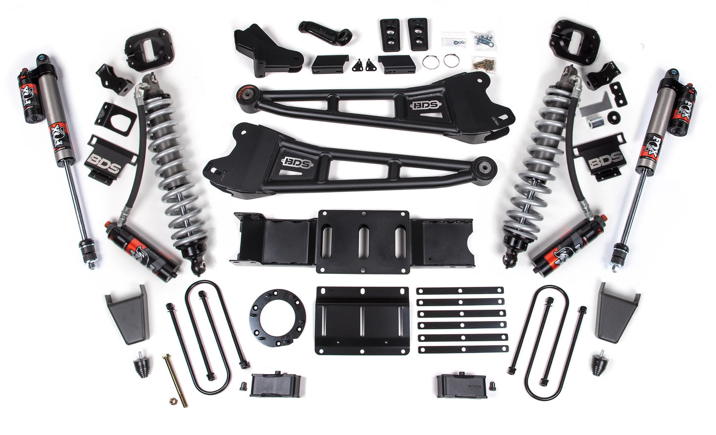 BDS 19-24 RAM 3500 DIESEL 4WD,4" LIFT,2" BLOCK,OVERLOAD,6-BOLT,RUBBER,FOX 2.5