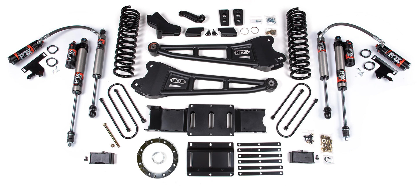 BDS 19-24 RAM 3500 DIESEL 4WD,4" RADIUS LIFT,2" BLOCK,NO OVERLOAD,8-BOLT,FOX 2.5