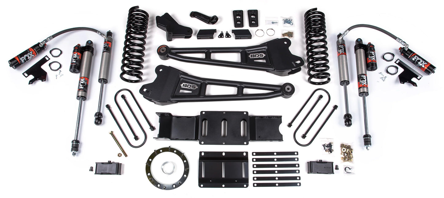 BDS 19-24 RAM 3500 DIESEL 4WD,4" RADIUS LIFT,2" BLOCK,OVERLOAD,8-BOLT,FOX 2.5