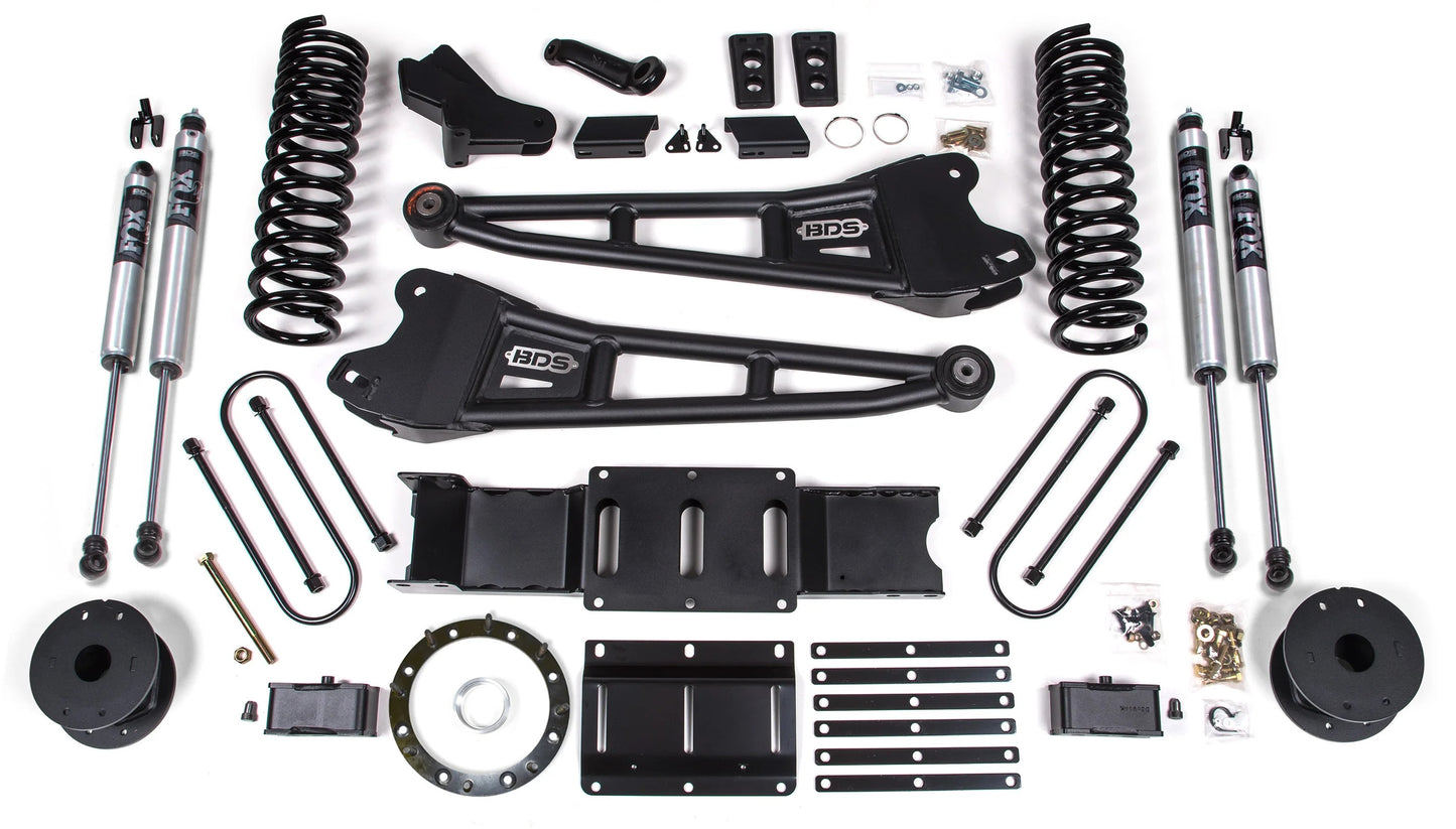 BDS 2019-2024 RAM 3500 4WD,DIESEL,4" RADIUS LIFT,AIR RIDE,8-BOLT,FOX 2.0 SHOCKS