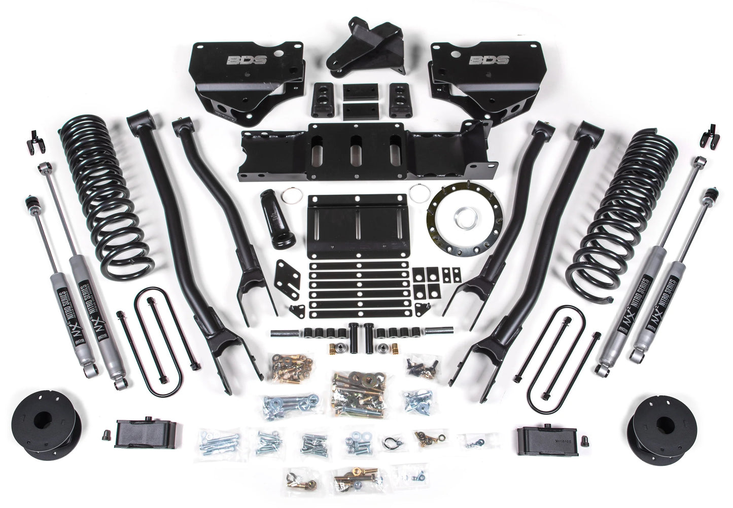 BDS 2019-2024 RAM 3500 4WD,DIESEL,4" RADIUS LIFT,AIR RIDE,8-BOLT,NX2 SHOCKS