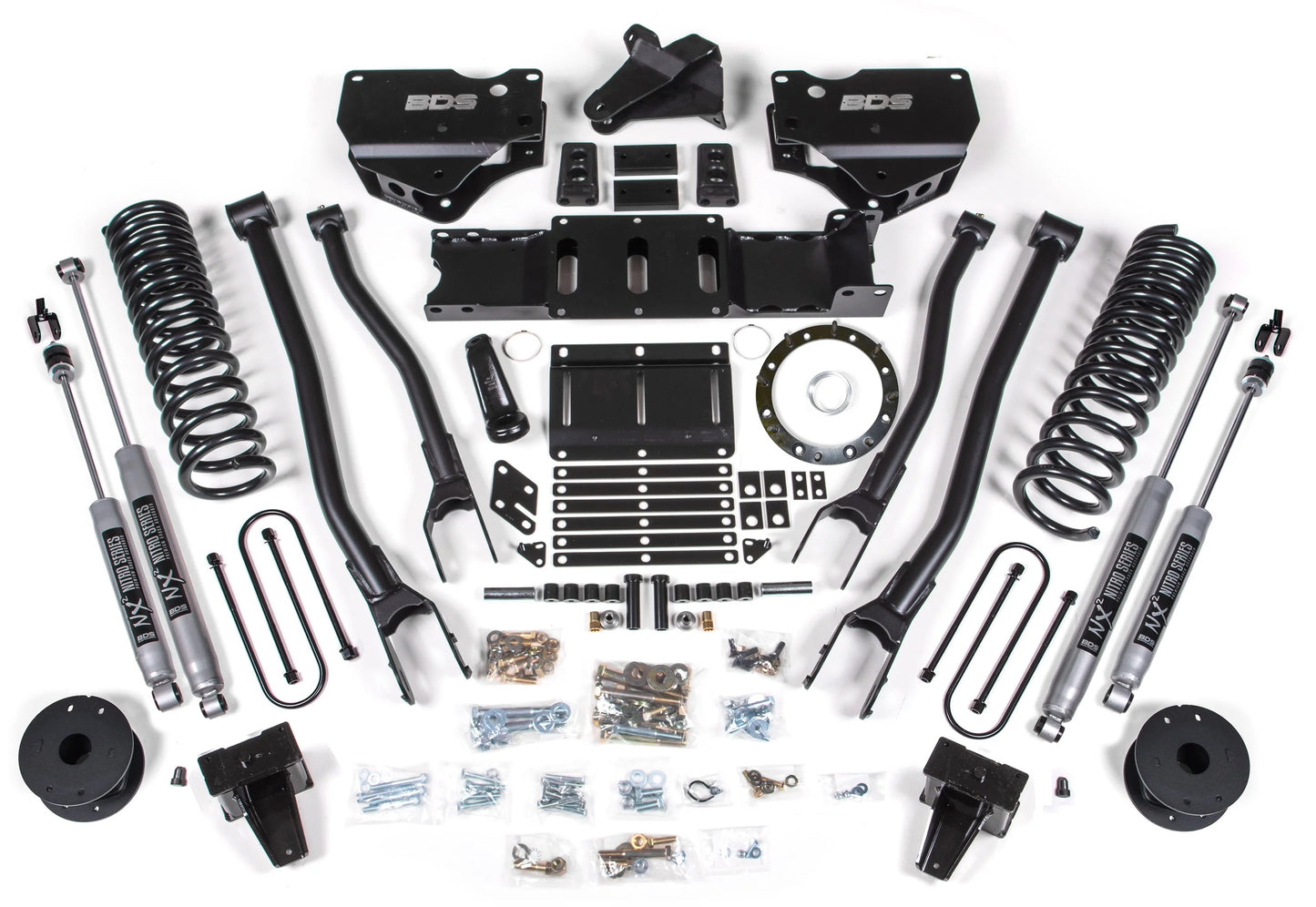 BDS 2019-2024 RAM 3500 4WD,DIESEL,6" 4-LINK LIFT,AIR RIDE,8-BOLT,NITRO SHOCKS