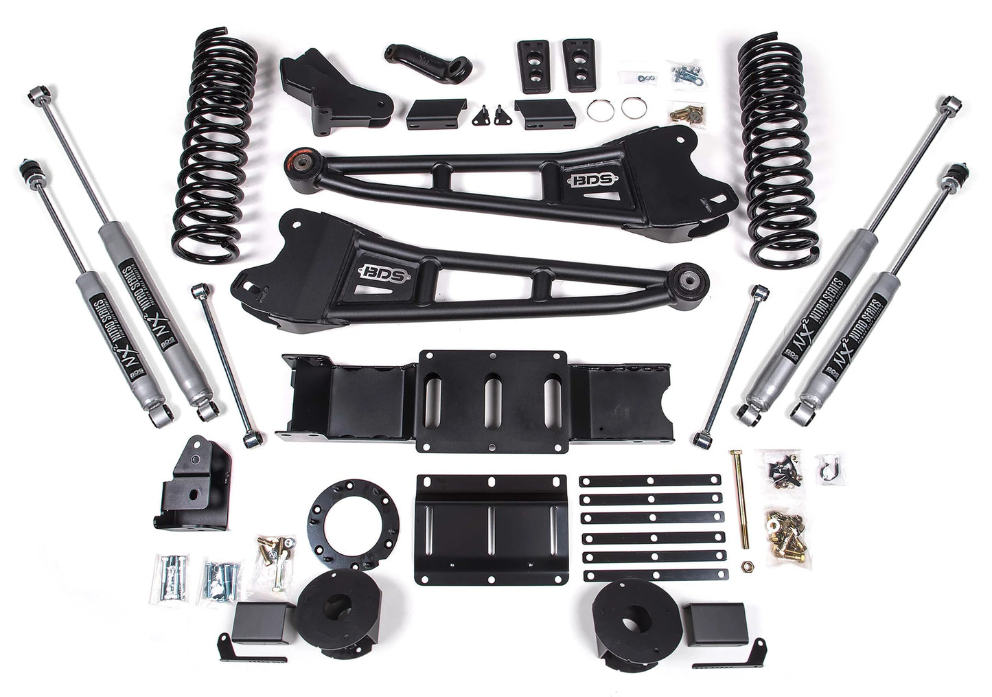 BDS 2019-2024 RAM 3500 4WD,GAS,5.5" RADIUS LIFT,REAR AIR RIDE,NX2 SHOCKS