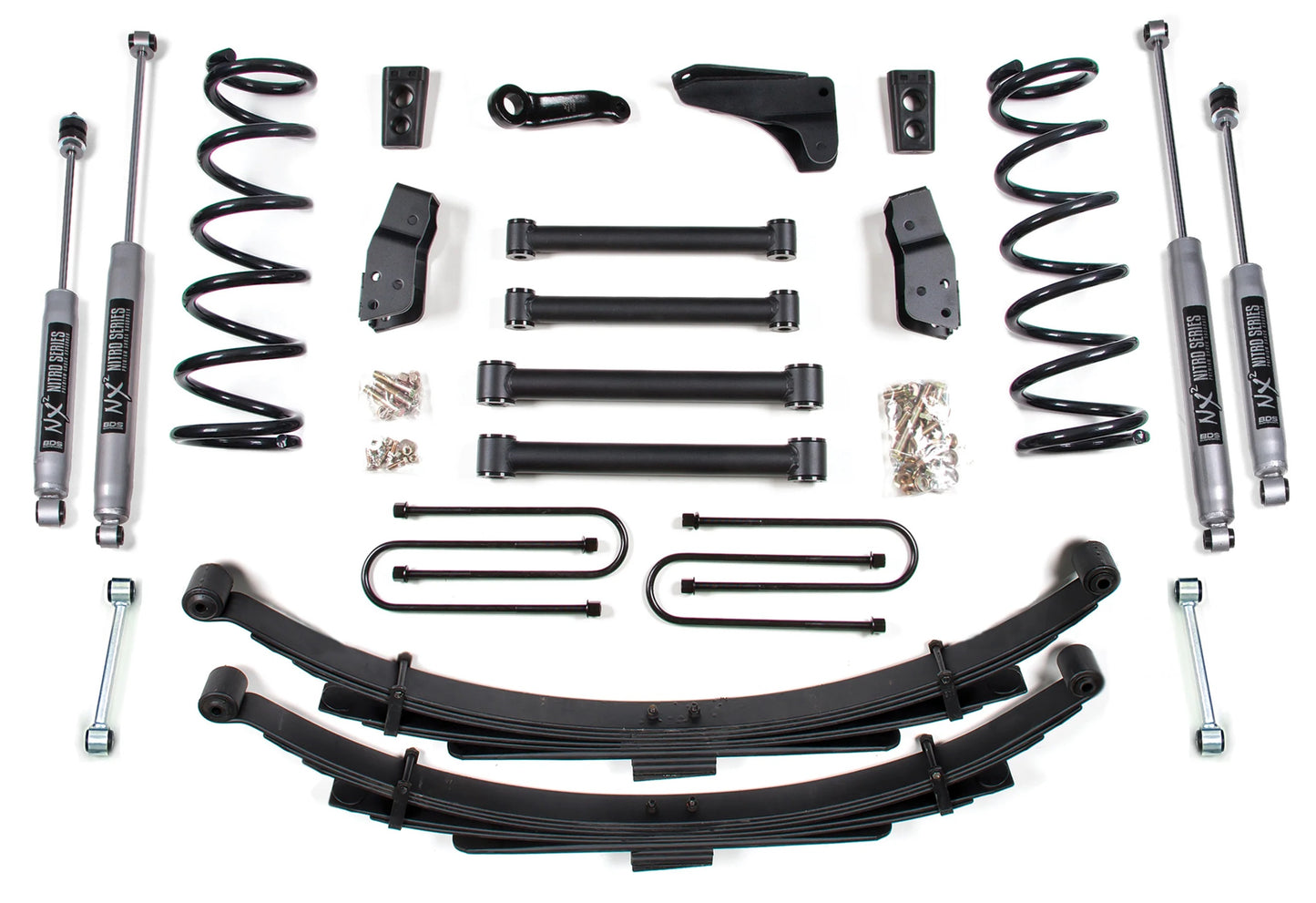 BDS 2009-2013 RAM 2500 POWERWAGON,4" LIFT KIT,LEAF SPRINGS,NITRO SHOCKS
