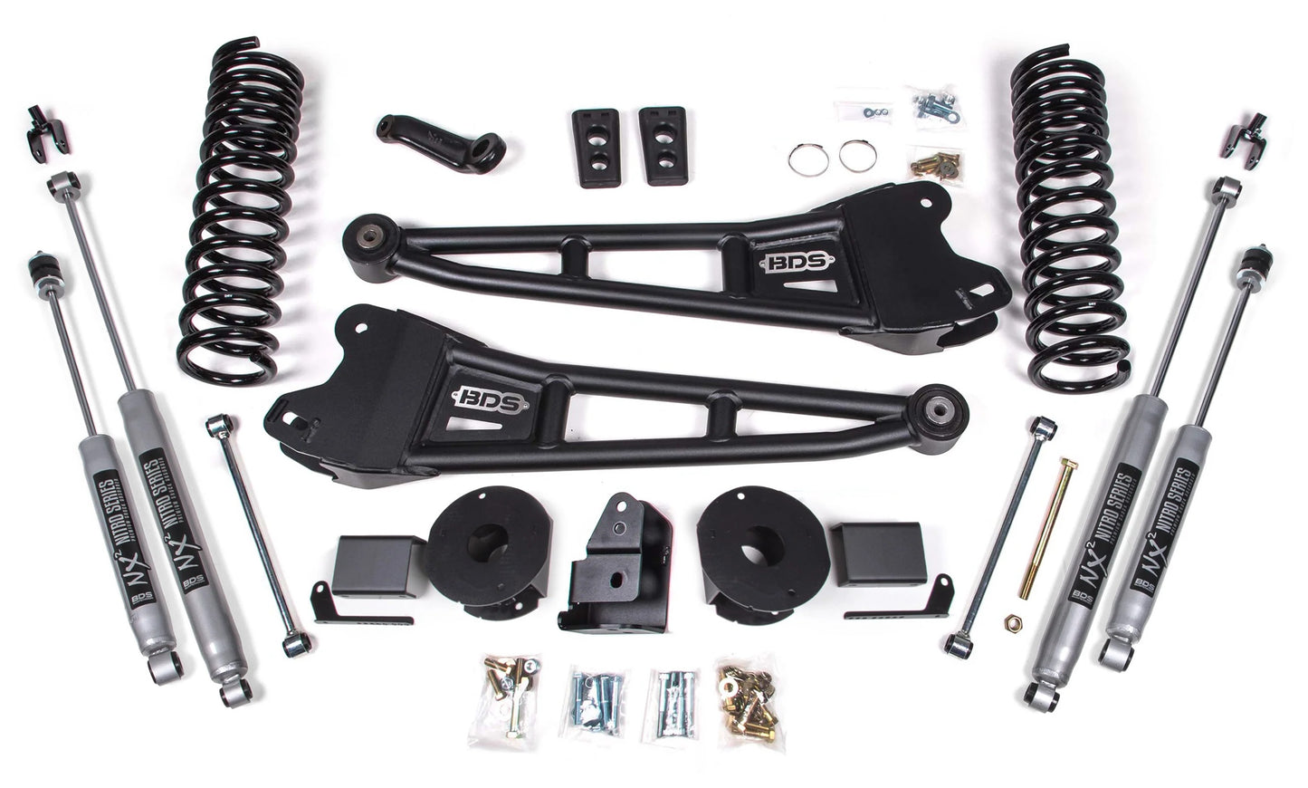BDS 2014-2018 RAM 2500 4WD,DIESEL,4" RADIUS LIFT,REAR AIR RIDE,NX2 SHOCKS