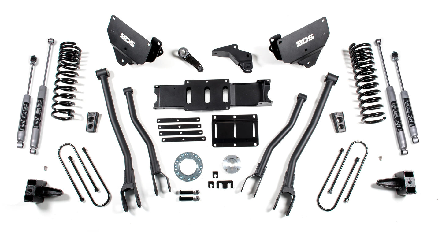 BDS 2013-2018 RAM 3500 4WD,DIESEL,6" 4-LINK LIFT,5" BLOCK,8-BOLT,NITRO SHOCKS