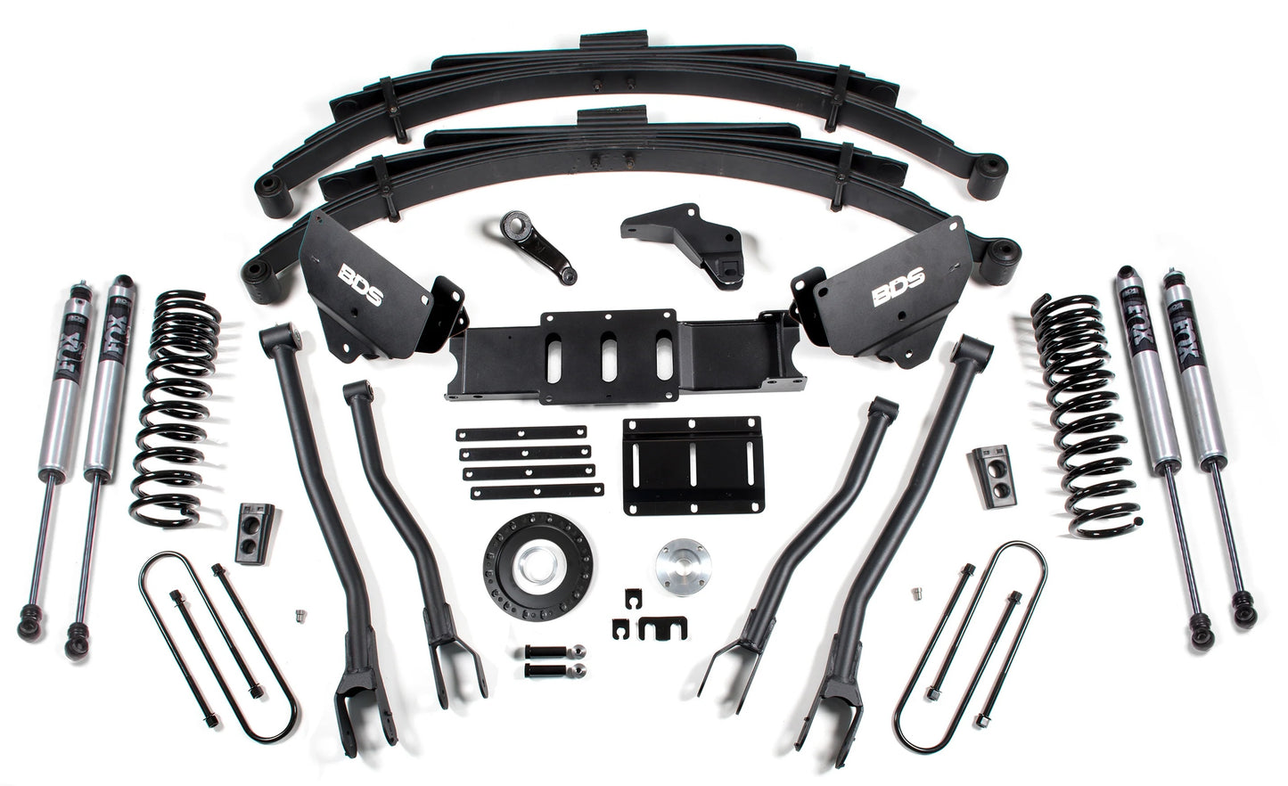BDS 2013-2018 RAM 3500 4WD,DIESEL,6" 4-LINK LIFT,LEAFS,8-BOLT,FOX 2.0 SHOCKS