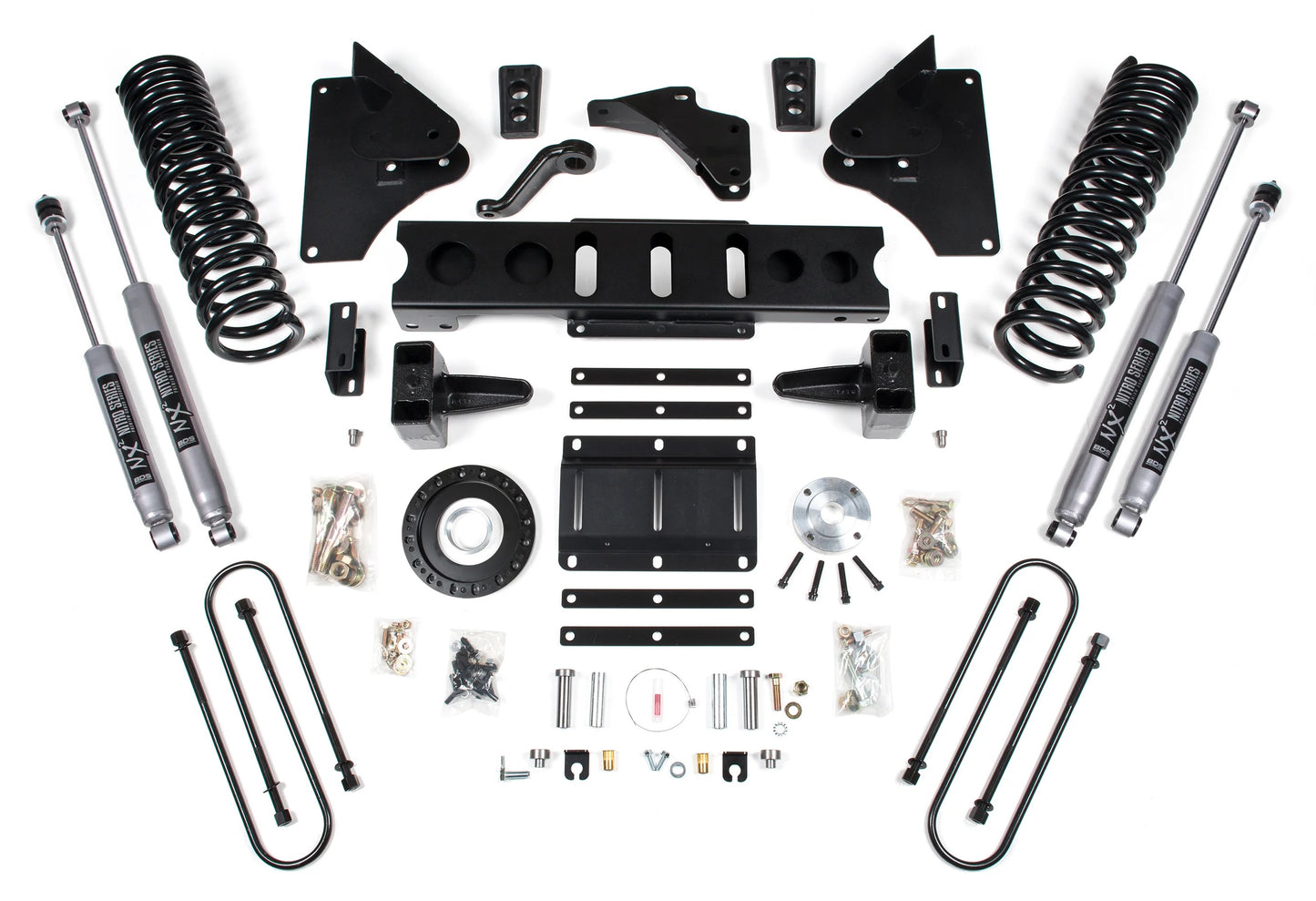 BDS 2013-2018 RAM 3500 4WD,DIESEL,6" LIFT,5" REAR BLOCK,8-BOLT,NITRO SHOCKS