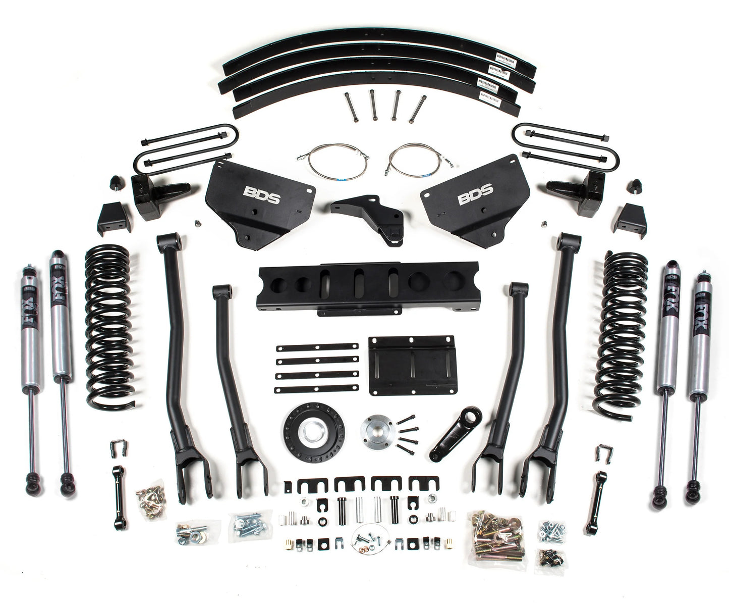 BDS 2013-2018 RAM 3500 4WD,DIESEL,8" 4-LINK LIFT,BLOCK,8-BOLT,FOX 2.0 SHOCKS