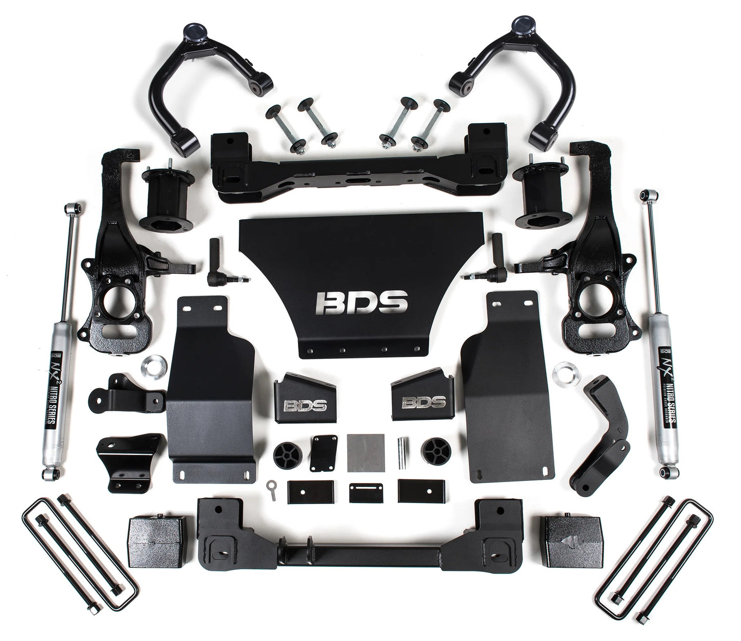 BDS 2019-2026 CHEVY,GMC 1500 4WD,GAS,6" LIFT KIT,STRUT SPACER,NITRO SHOCKS