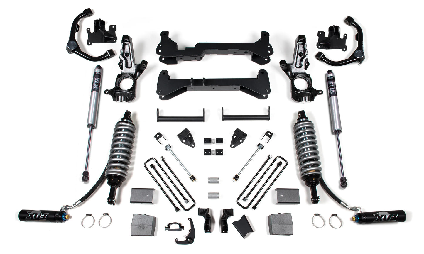 BDS 2001-2010 CHEVY,GMC 2500HD 2WD,GAS,7" LIFT,CARRIER BELOW,FOX 2.5,FOX 2.0