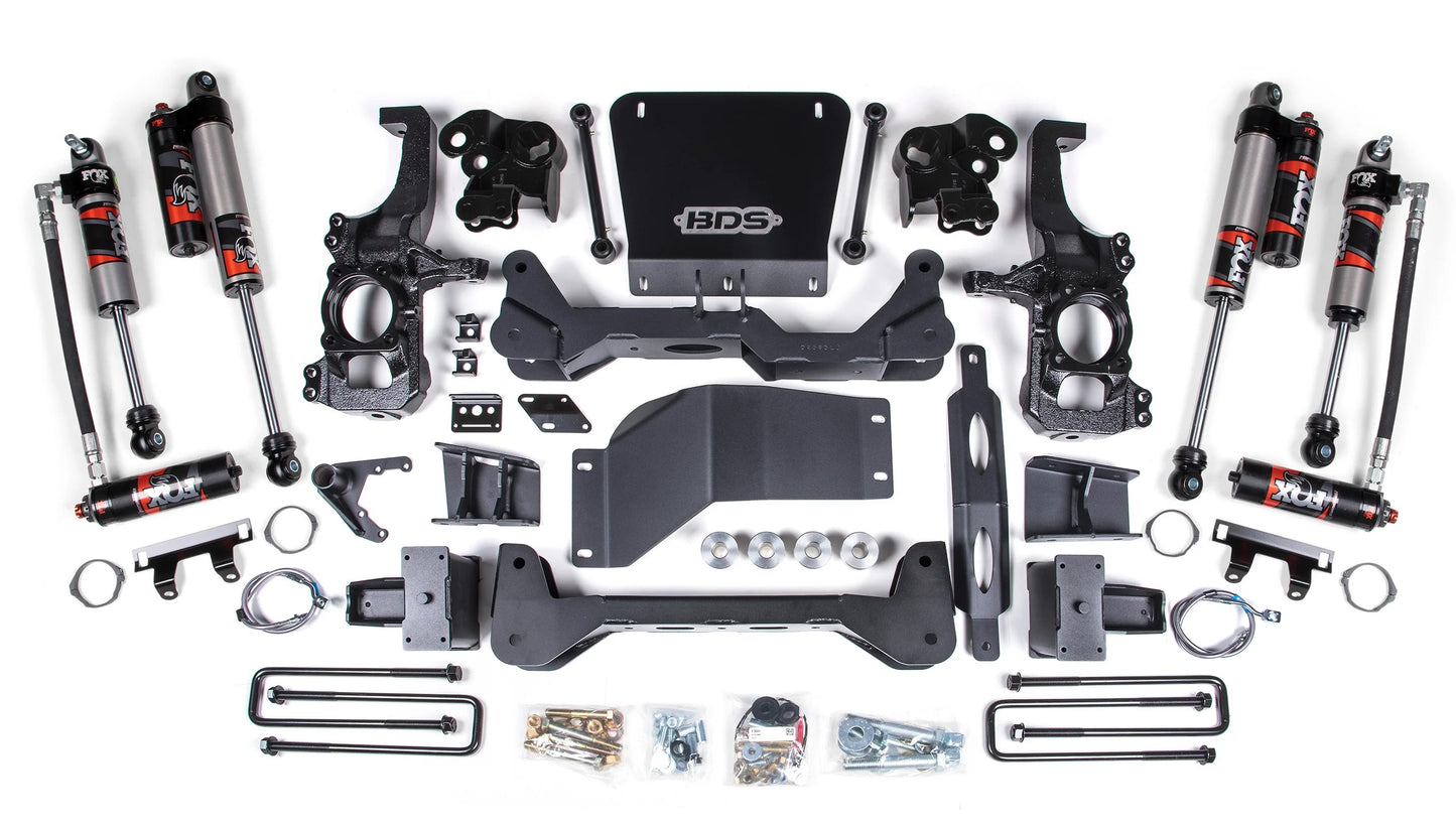 BDS 20-25 GM 2500HD,3500HD WITH OVERLOAD,5" LIFT KIT,FOX PERFORMANCE ELITE SHOCK