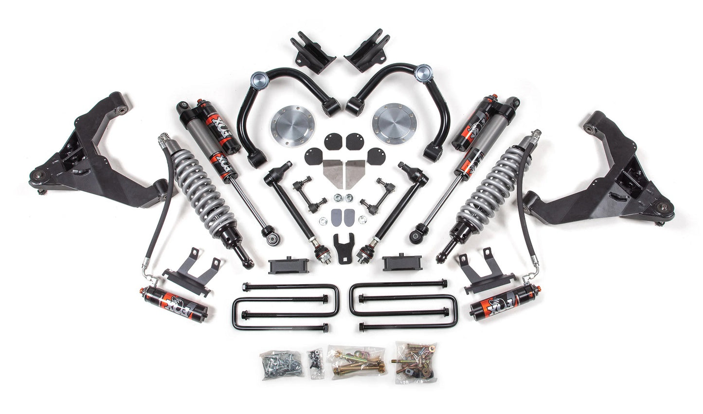 BDS 20-25 GM 2500HD,3500HD 4WD DIESEL W/OVERLOAD,3" LIFT KIT,FOX ELITE COILOVERS