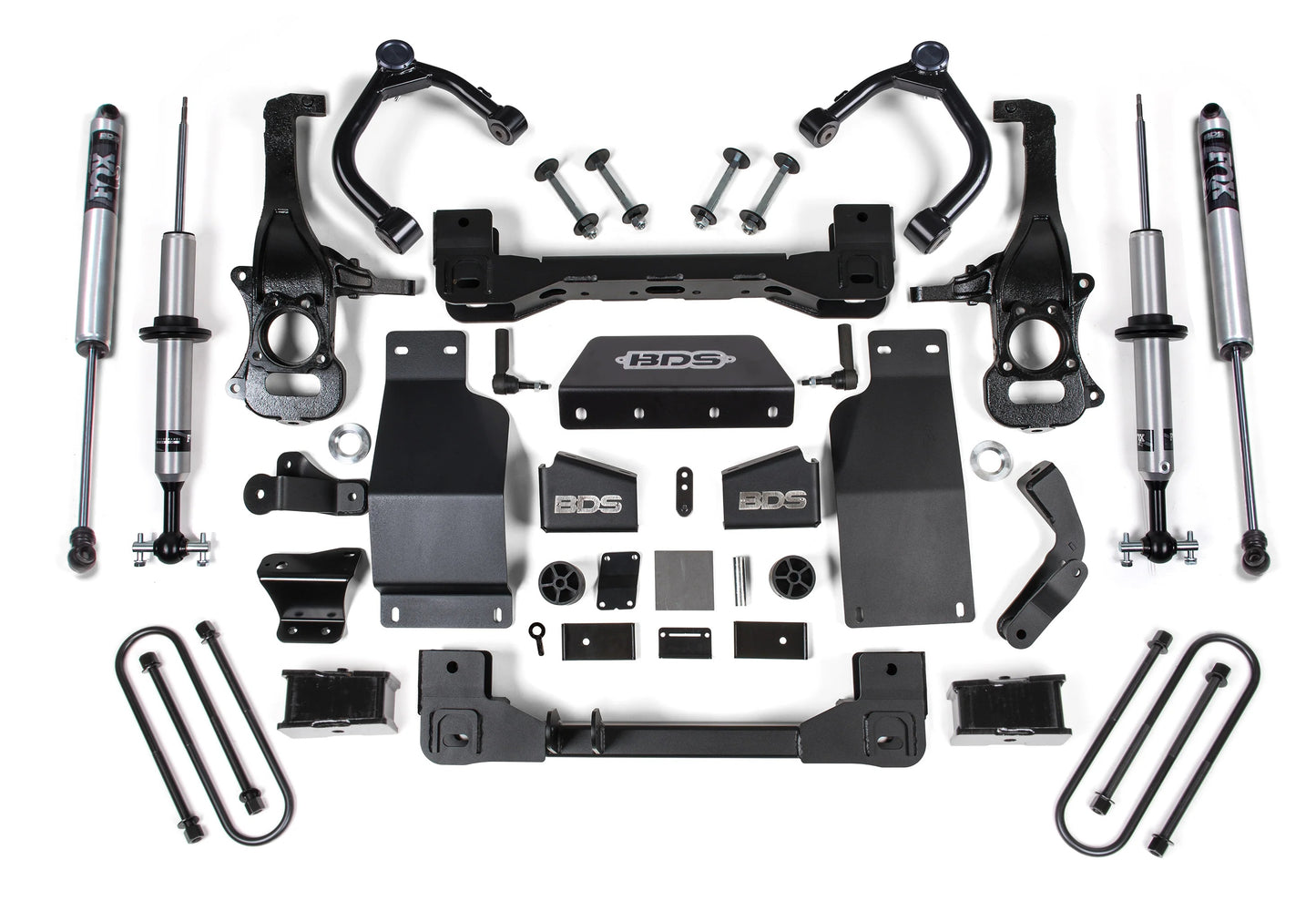 BDS 2025 CHEVY,GMC 1500 4WD DIESEL 4" LIFT KIT WITH FOX FRONT & REAR SHOCKS
