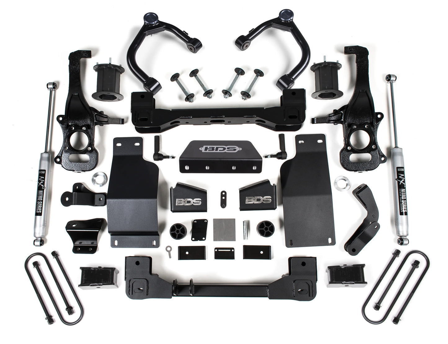 BDS 2025 CHEVY,GMC 1500 4WD DIESEL 4" LIFT WITH STRUT SPACER & NITRO REAR SHOCKS