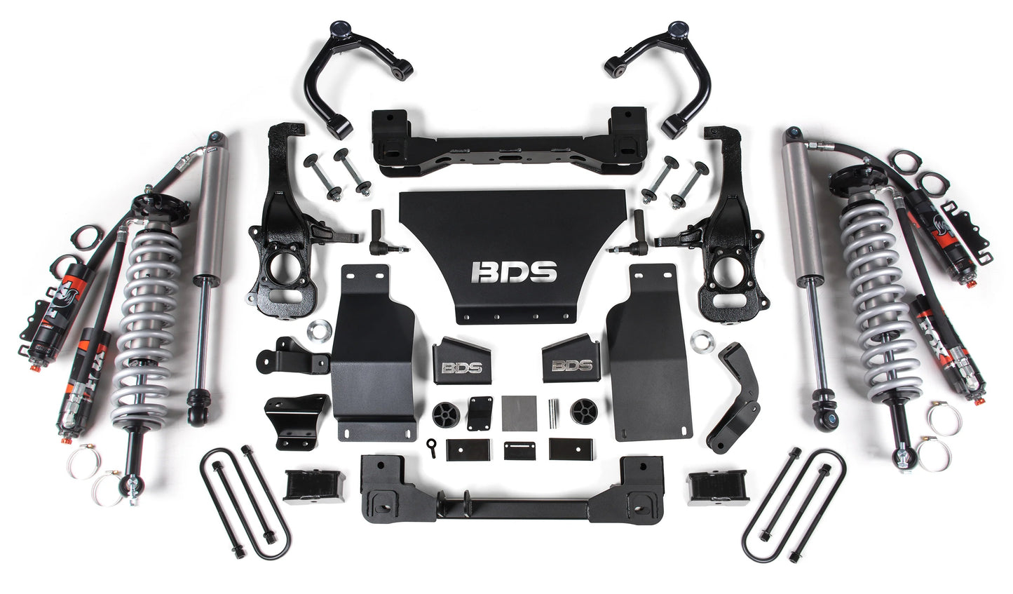 BDS 2025-2026 CHEVY,GMC AT4 1500 4WD,DIESEL,2.5" LIFT,FOX 2.5 COILOVERS,FOX 2.5