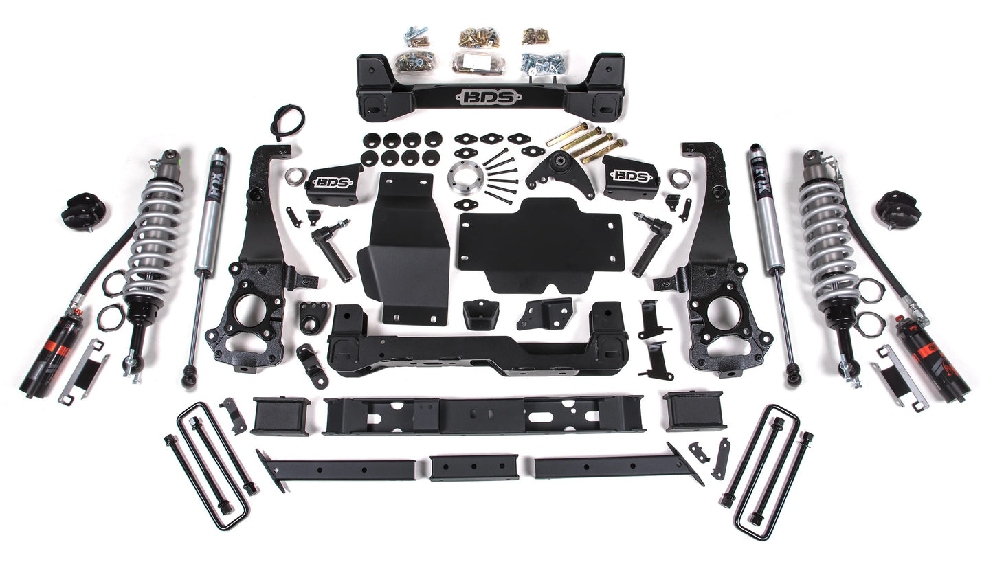 BDS 2019-2023 FORD RANGER 4WD,6" LIFT KIT,CAST STEEL KNUCKLE,FOX 2.5,FOX 2.0