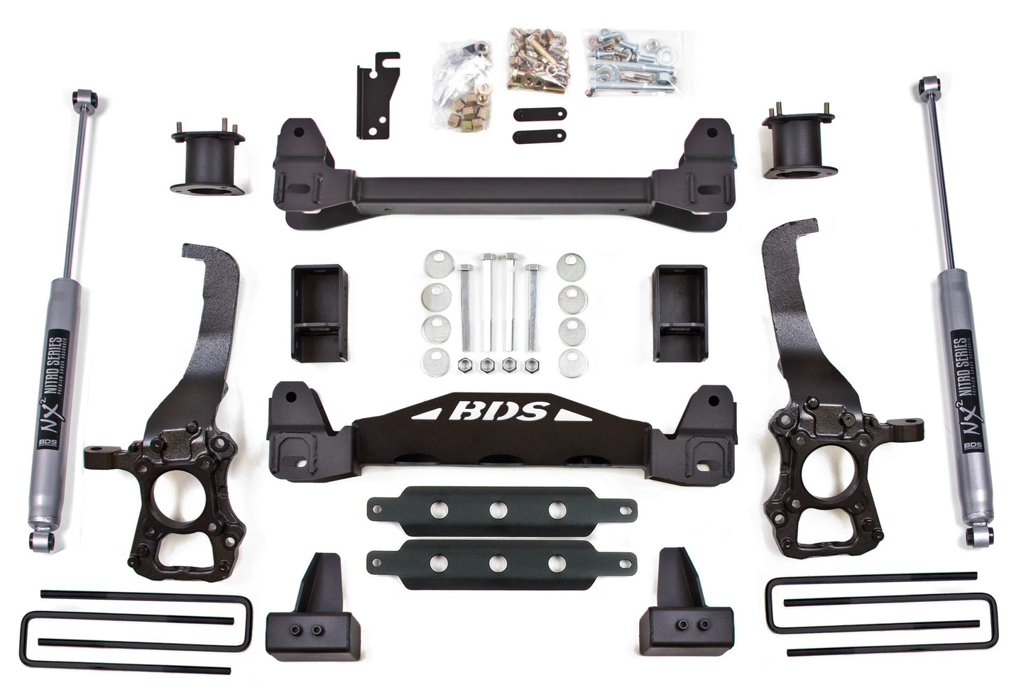 BDS 2015-2020 FORD F150 2WD,4" LIFT,3" BLOCK,NITRO SHOCKS