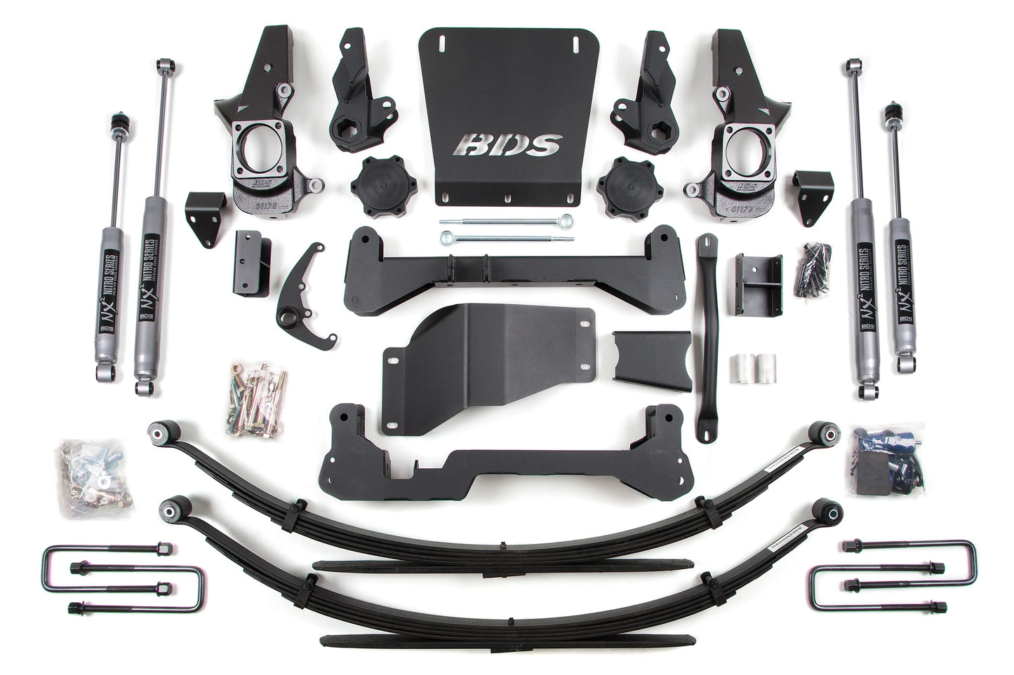 BDS 2001-2010 CHEVY,GMC 2500,3500HD 4WD,7" LIFT,LEAFS,STANDARD KNUCKLE,NITRO