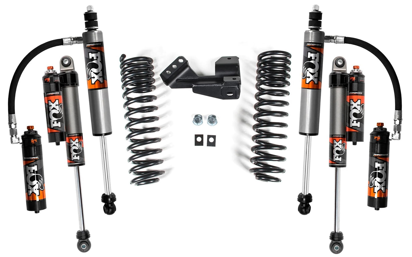 BDS 2" LEVELING KIT,FOX 2.5 PERFORMANCE ELITE SHOCKS,20-26 F250,F350 SUPER DUTY