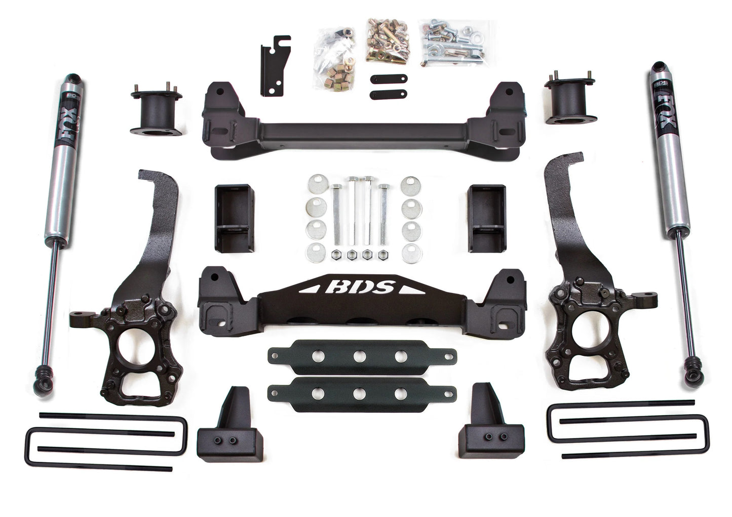BDS 2014 FORD F150 2WD,6" LIFT KIT,CROSSMEMBER,4" BLOCK,FOX 2.0 SHOCKS