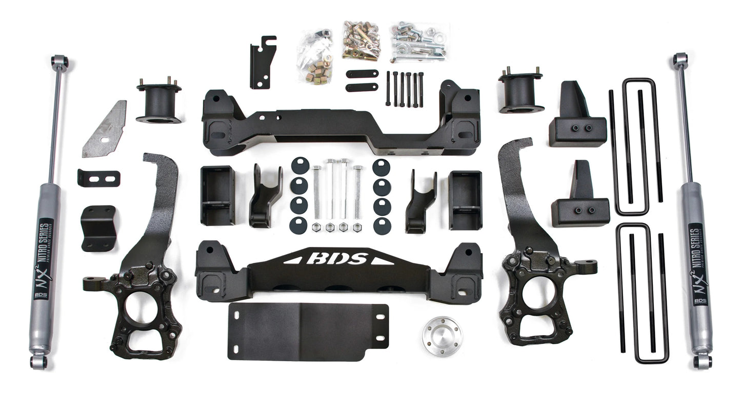 BDS 2014 FORD F150 4WD,4" LIFT KIT,CROSSMEMBER,2" BLOCK,NITRO SHOCKS