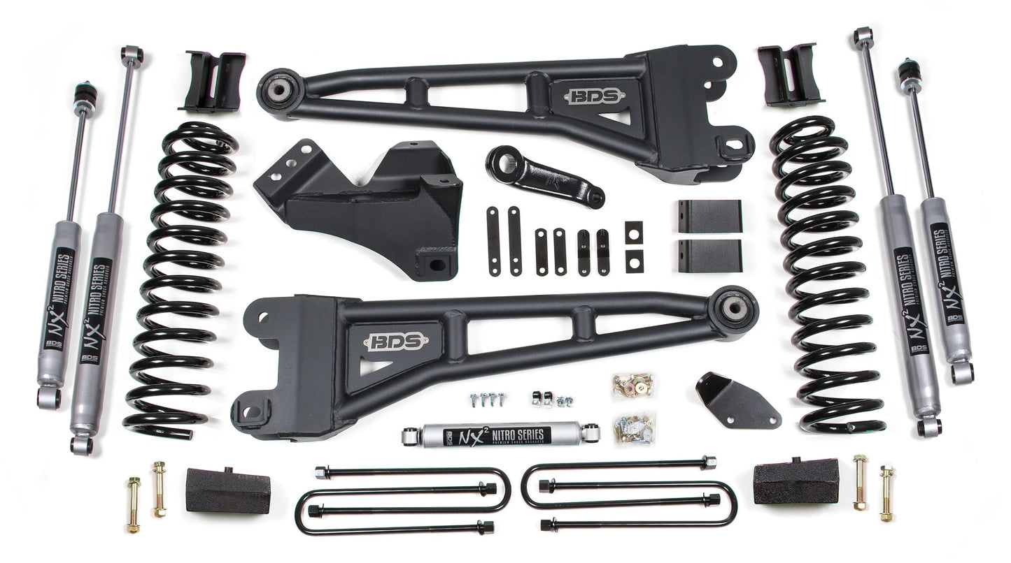 BDS 2005-2007 FORD F250,F350 4WD,DIESEL,4" RADIUS LIFT,NO OVERLOAD,BLOCK,NITRO