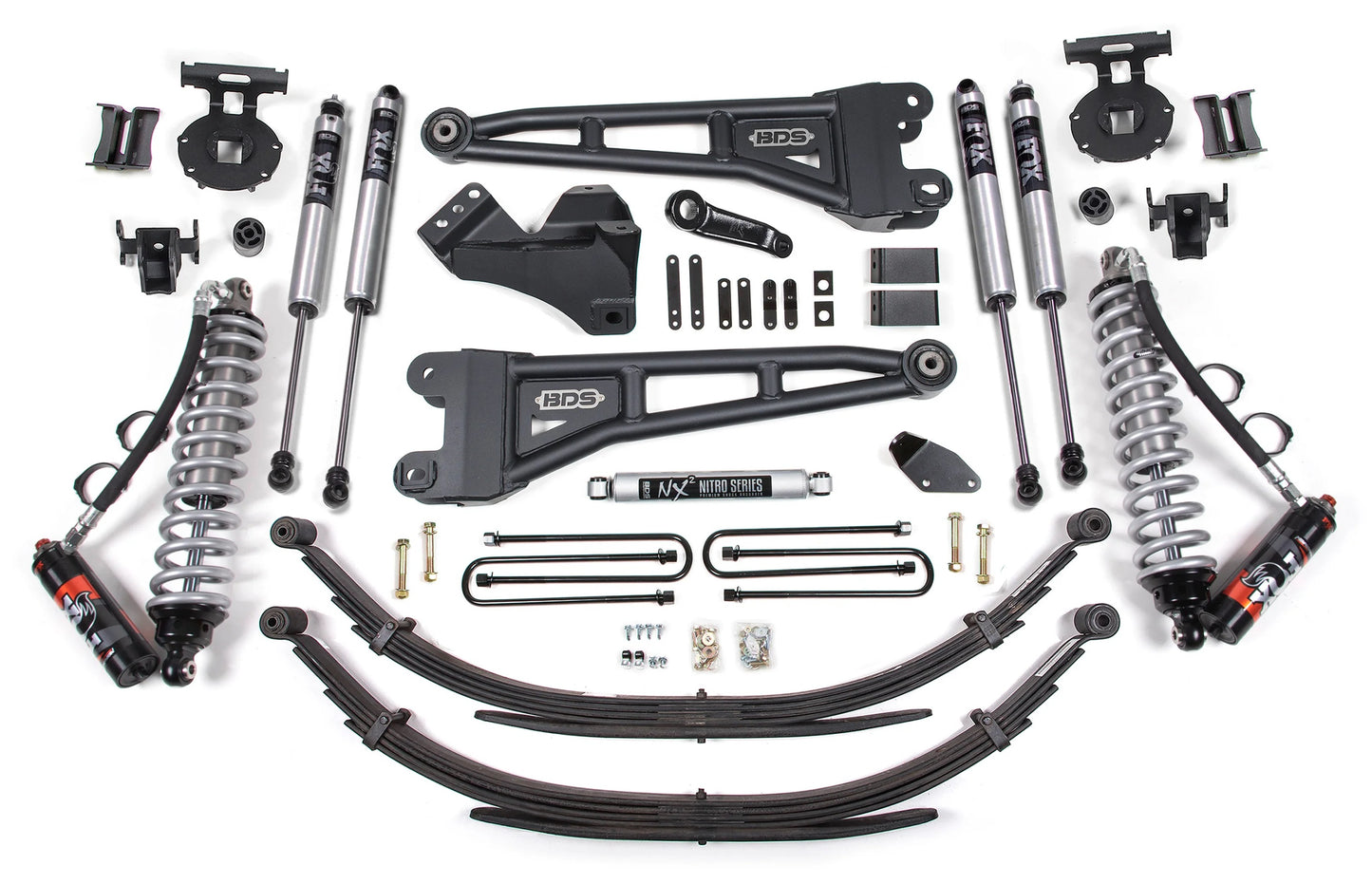 BDS 2008-2010 FORD F250,F350 4WD,DIESEL,4" RADIUS LIFT,LEAF SPRINGS,FOX 2.5