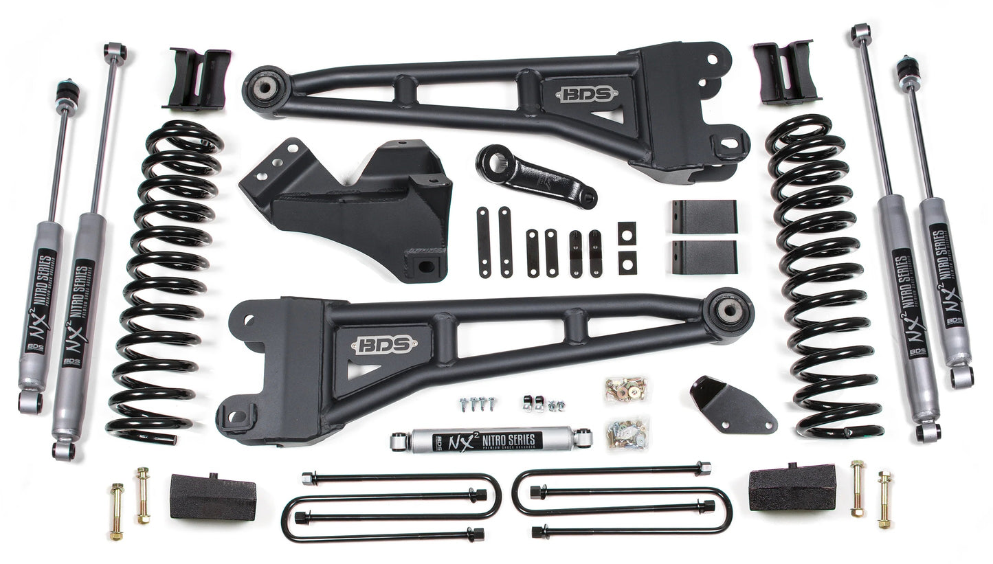 BDS 2008-2010 FORD F250,F350 4WD,GAS,4" RADIUS LIFT,NO OVERLOAD,BLOCK,NITRO