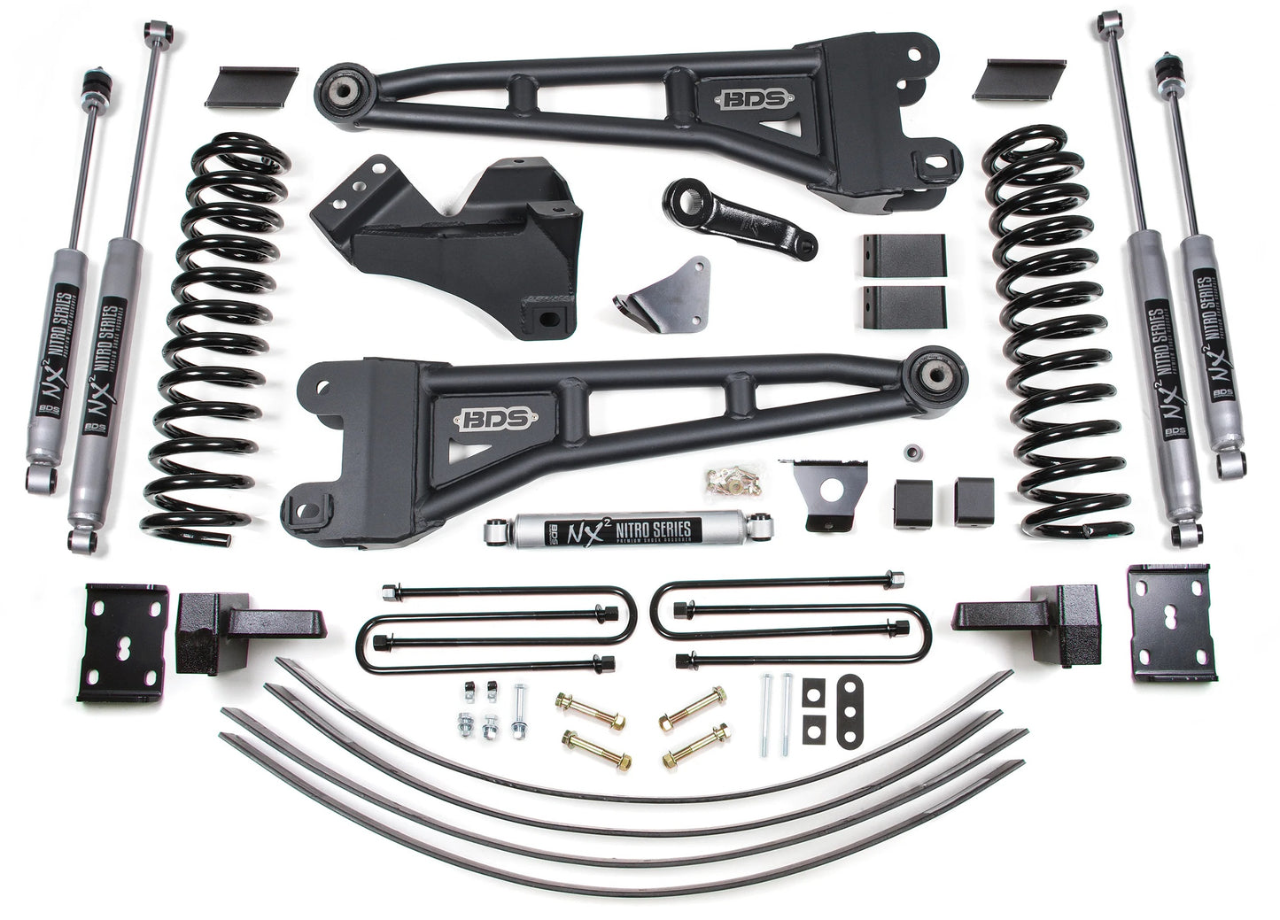 BDS 2005-2007 FORD F250,F350 4WD,DIESEL,6" RADIUS LIFT,NO OVERLOAD,ADD LEAF,NX