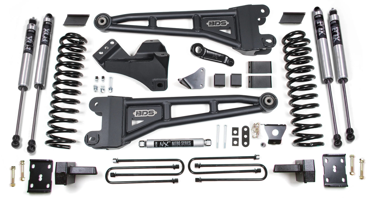 BDS 2008-2010 FORD F250,F350 4WD,GAS,6" RADIUS LIFT,OVERLOAD,BLOCK,FOX 2.0
