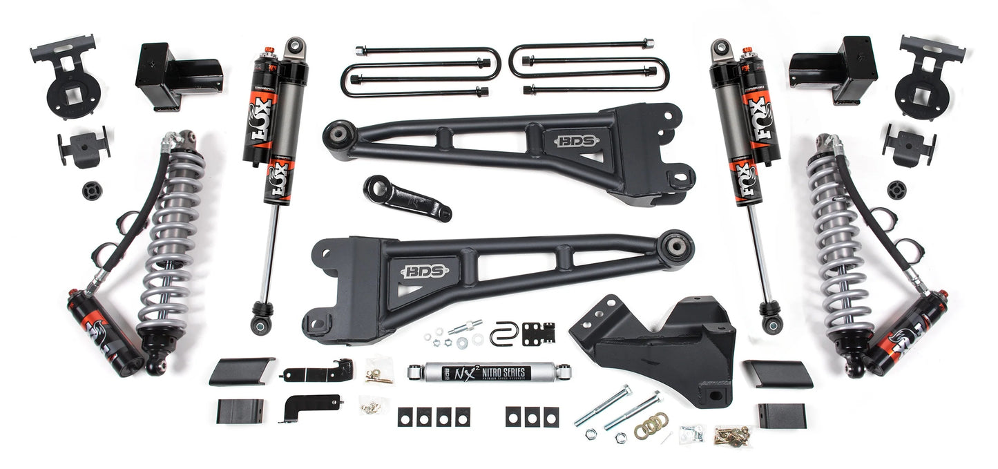 BDS 2023-2025 FORD F-250,F-350 4WD DIESEL 5" RADIUS ARM LIFT,W/ OL,FOX 2.5 ELITE