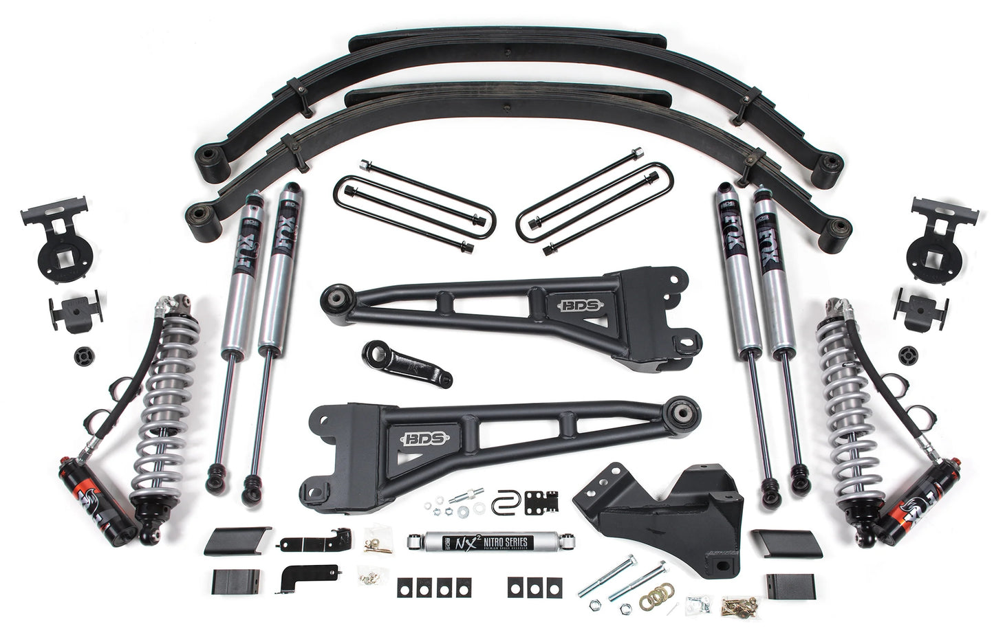 BDS 2023-2025 FORD F-250,F-350 4WD DIESEL 5" RADIUS ARM LIFT,LEAFS,FOX 2.0 PERF.