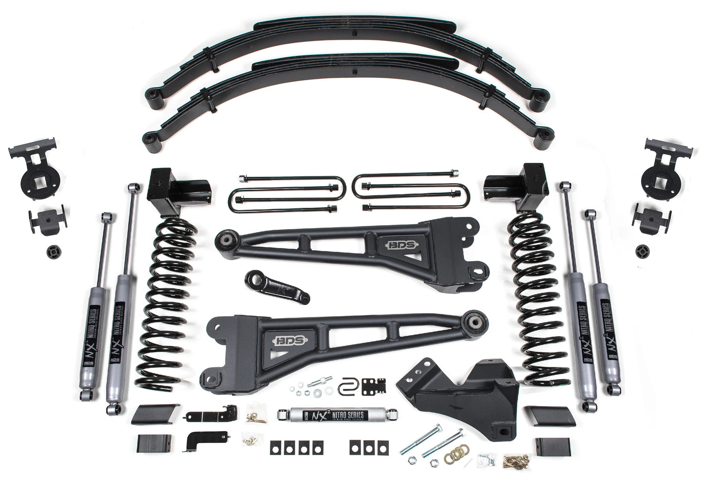 BDS 2023-2026 FORD F-250,F-350 4WD,GAS,RADIUS 5" LIFT,LEAF SPRING,NITRO SHOCKS