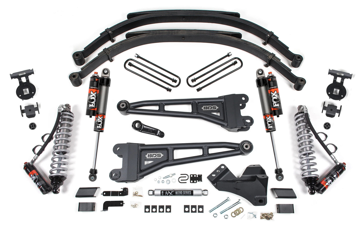 BDS 2023-2025 FORD F-250,F-350 4WD DIESEL 5" RADIUS ARM LIFT,LEAFS,FOX 2.5 ELITE