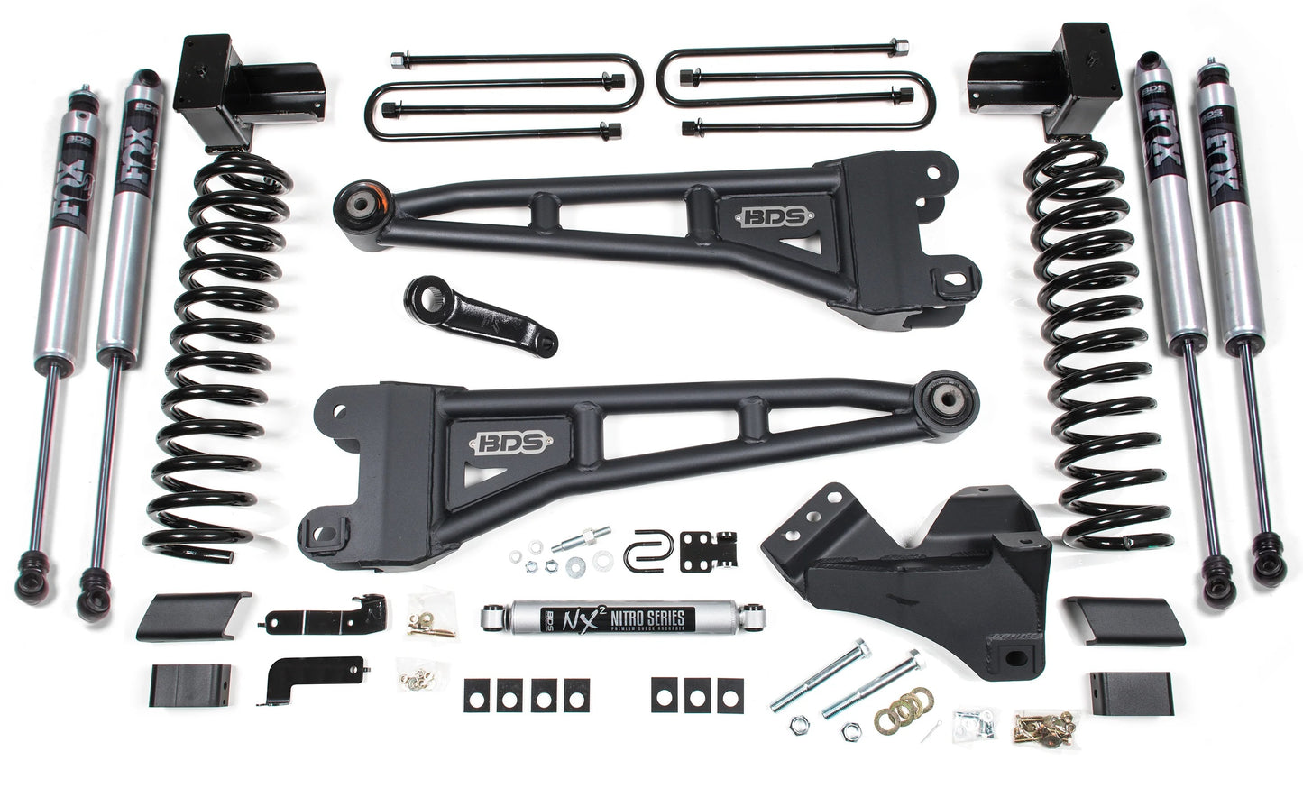 BDS 2023-2025 FORD F-250,F-350 4WD DIESEL 5" RADIUS ARM LIFT,BLOCK W/O OL,FOX2.0