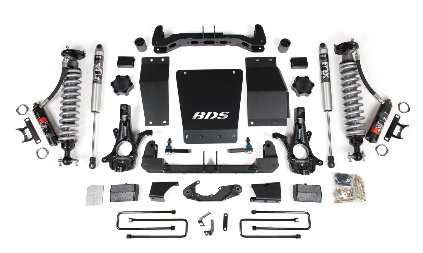 BDS 2014-2018 CHEVY,GMC 1500 4WD STAMPED OR ALUM ARMS,4" LIFT BLOCK KIT,FOX 2.0