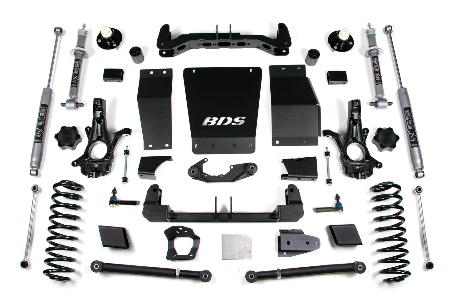 BDS 15-19 TAHOE,YUKON,SUBURBAN 4WD CAST STEEL ARMS,6" LIFT KIT,WITH NITRO SHOCKS