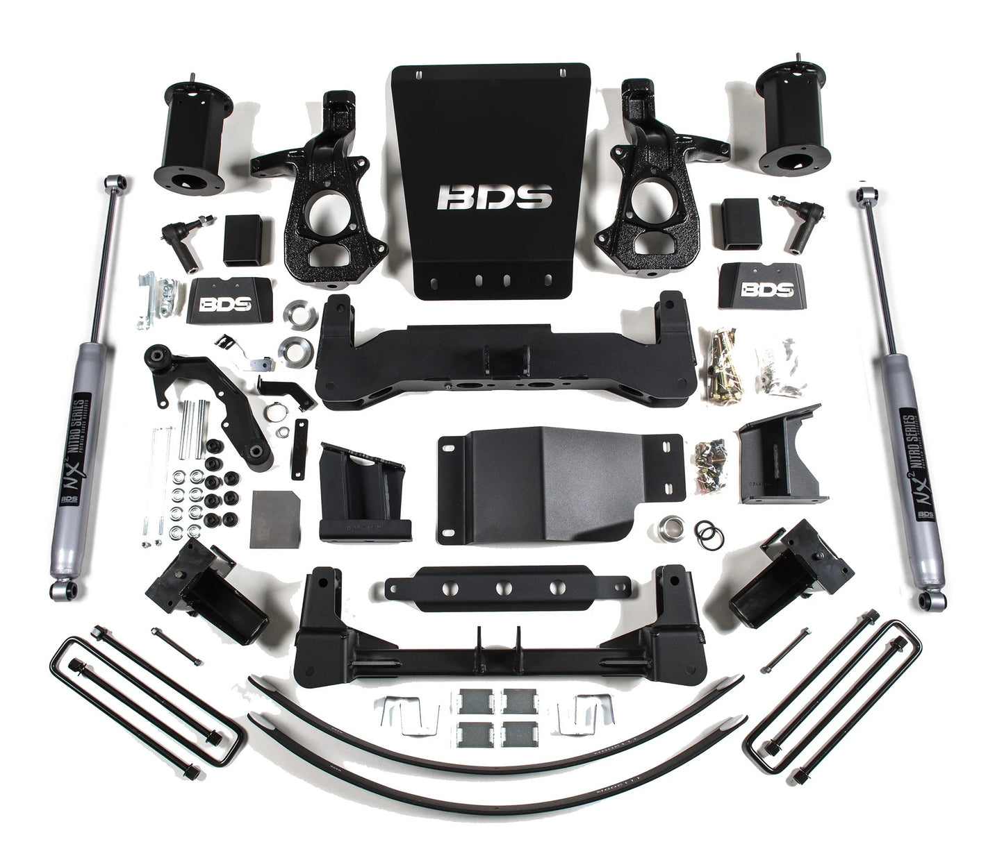 BDS 2014-2018 CHEVY,GMC 1500 4WD STAMPED/ALUM ARMS,8" LIFT KIT,NITRO SHOCKS