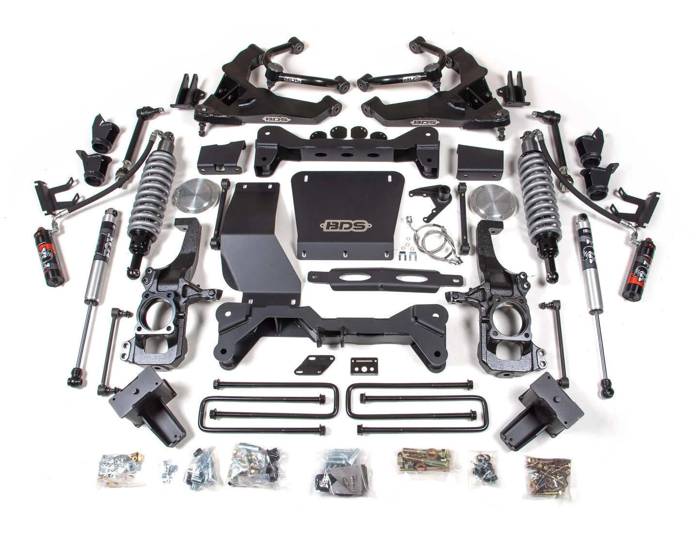 BDS 20-25 GM 2500HD,3500HD WITH OVERLOAD,6.5" LIFT BLOCK KIT W/FOX 2.0 COILOVERS
