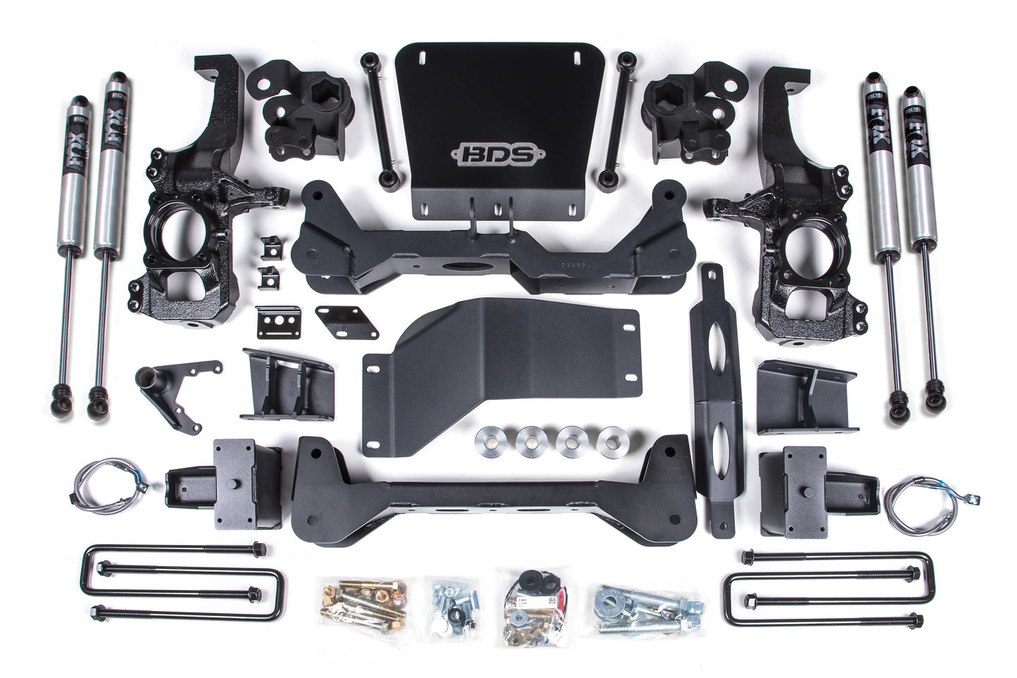 BDS 20-25 GM 2500HD,3500HD WITH OVERLOAD,6.5" LIFT BLOCK KIT WITH FOX SHOCKS
