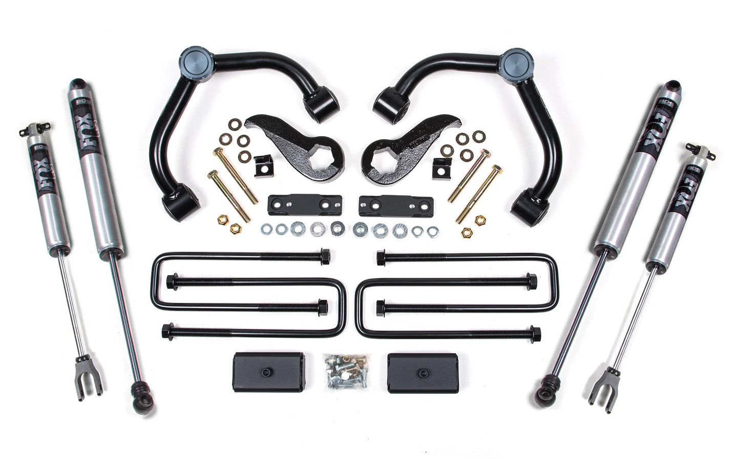 BDS 20-25 GM 2500HD,3500HD 3" BLOCK W/ OVERLOAD,3" LIFT KIT,FOX 2.0 SHOCKS