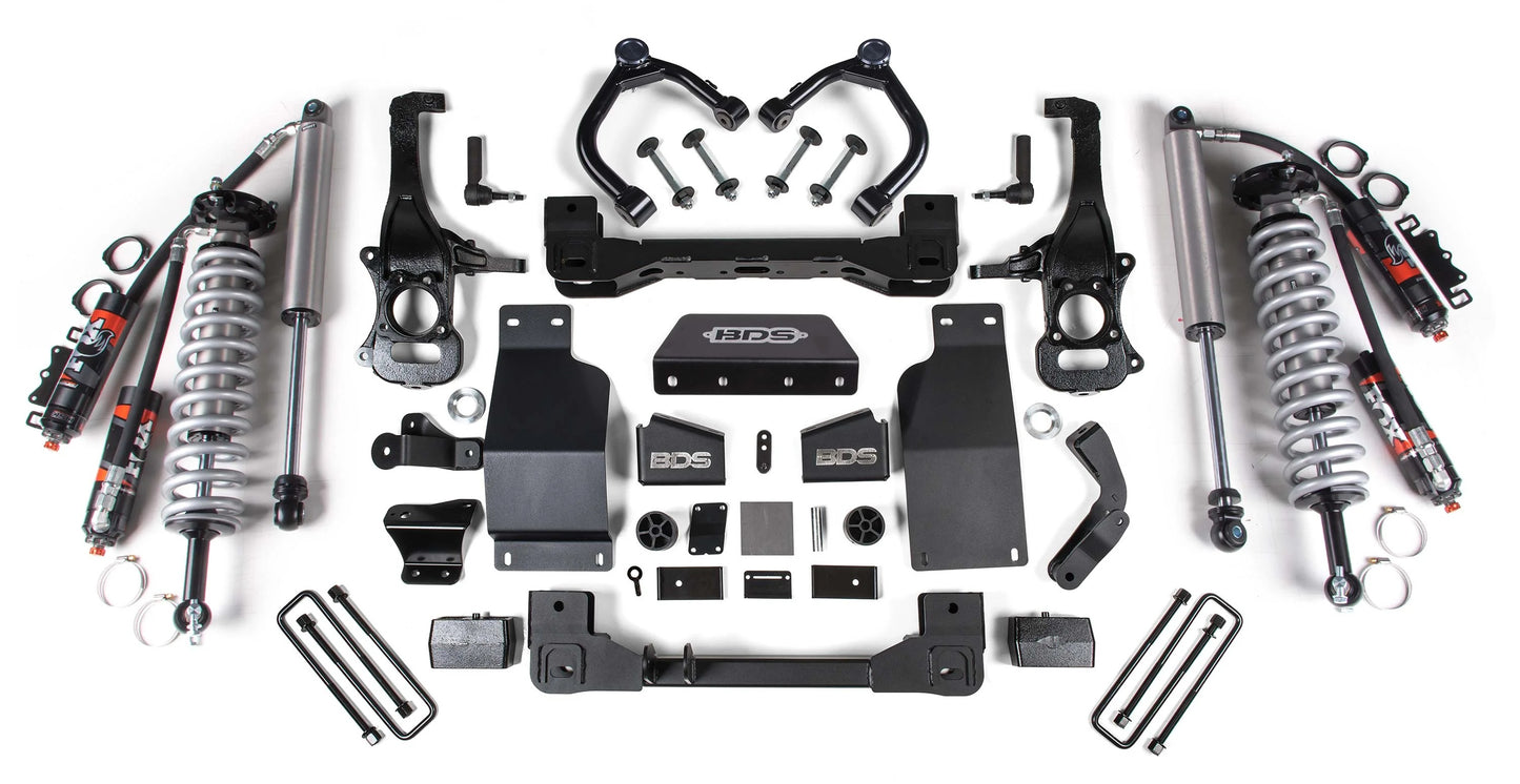BDS 2019-2024 CHEVY,GMC 1500 4WD DIESEL 4" LIFT,FOX 2.5 PERFORMANCE ELITE SHOCKS