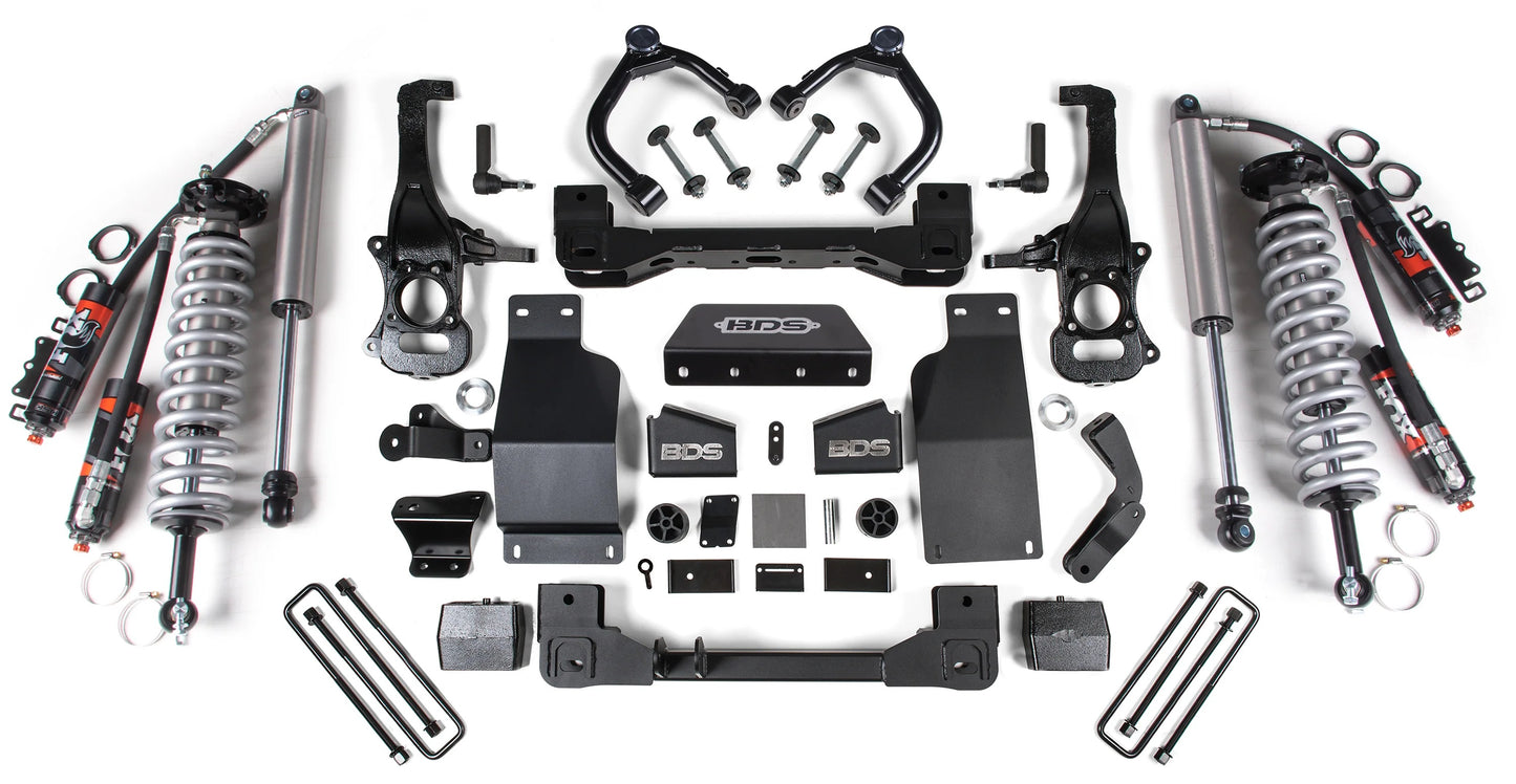 BDS 2019-2025 CHEVY,GMC 1500 4WD DIESEL 6" LIFT KIT,FOX 2.5 PERFORMANCE ELITE